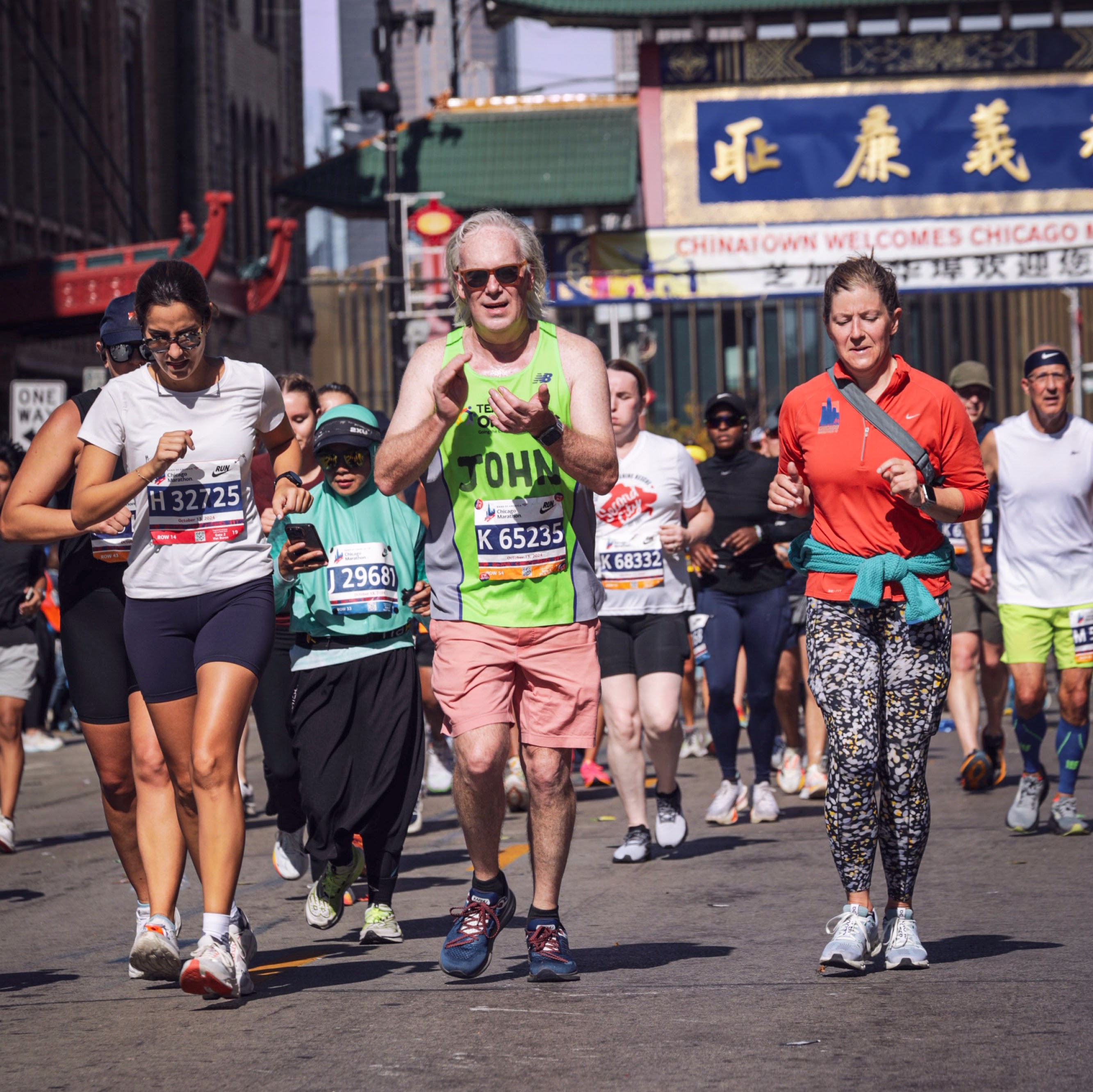 running through Chinatown with Mary, finding some second wind energy