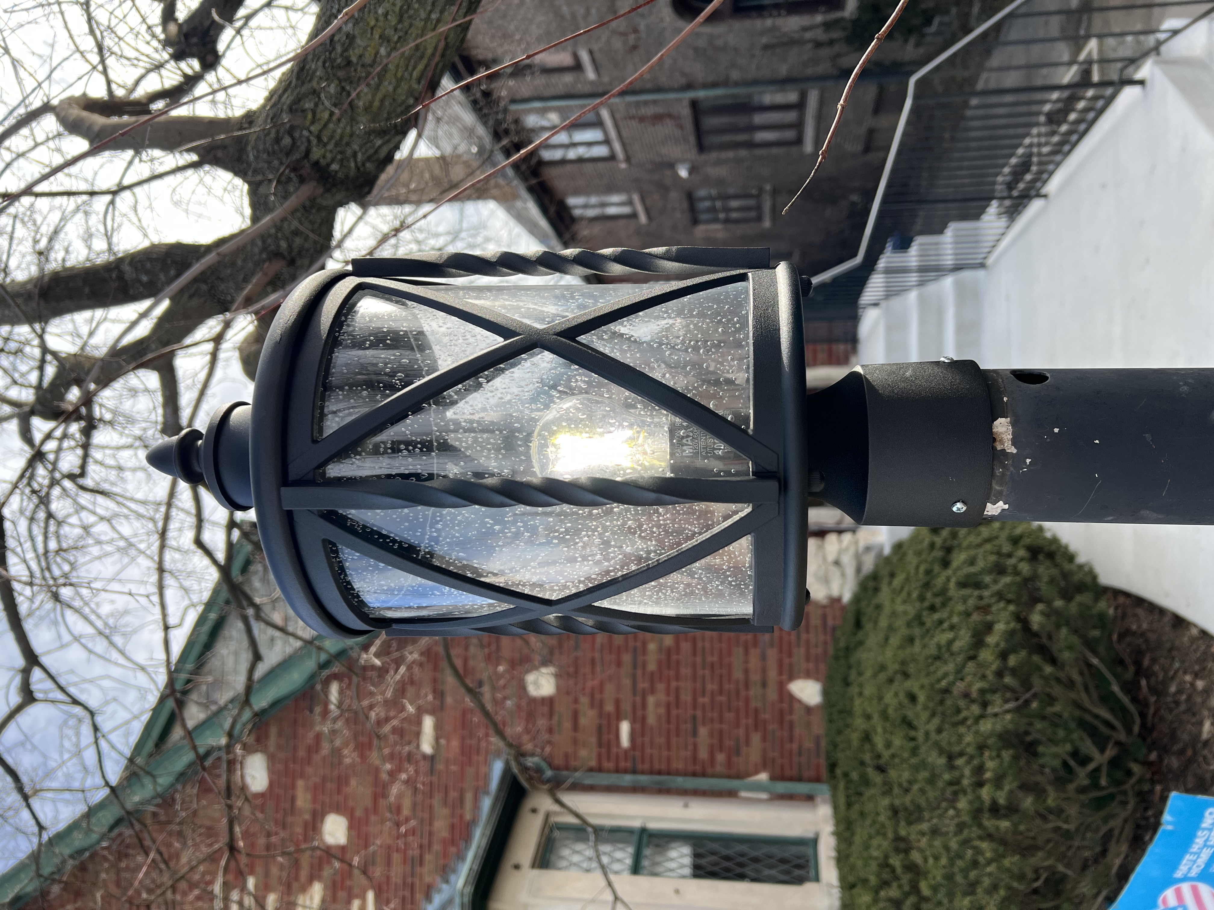 a porch lantern in front of my house